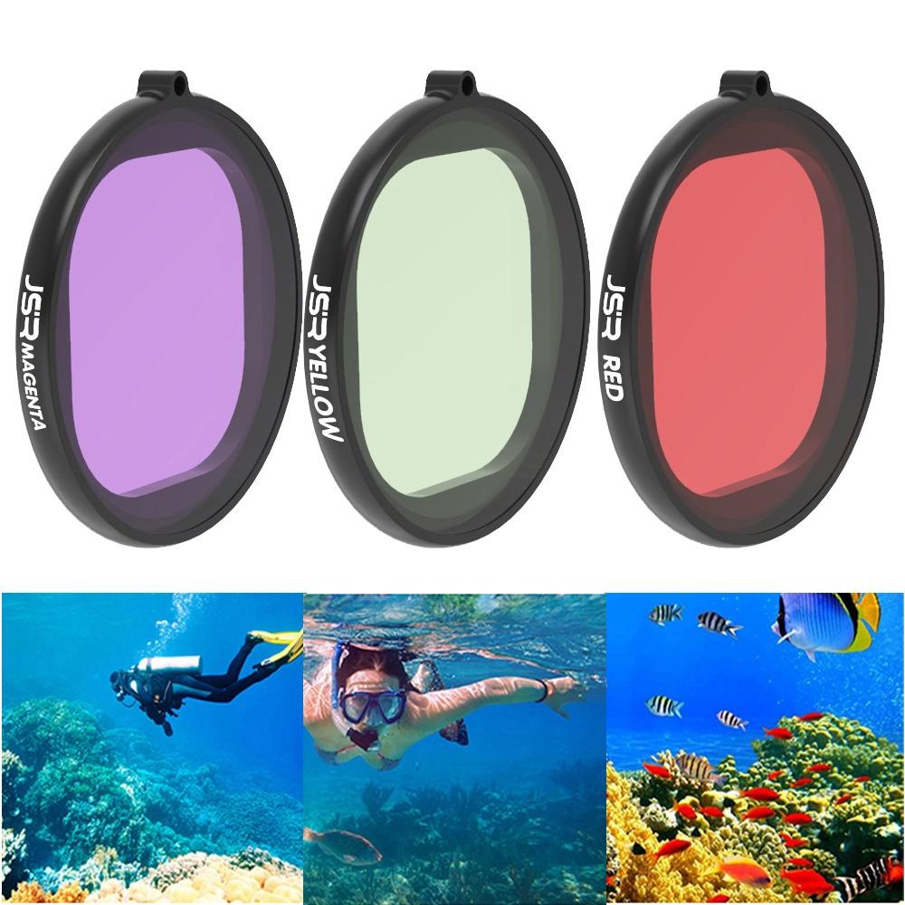 V562-0891ACD-202508271925-00 3-in-1 Round Diving Lens Filter for Gopro Hero8 - Image 1