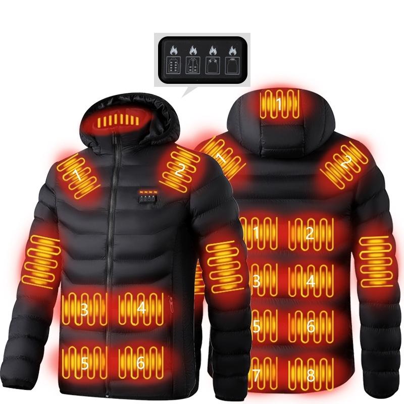 V562-1037854240DBT-202508291253-00 19 Zone 4 Control Black Usb Winter Electric Heated Jacket Warm Thermal Jacket - 19 Zone 4 Control Black Xxxxxl - Image 1