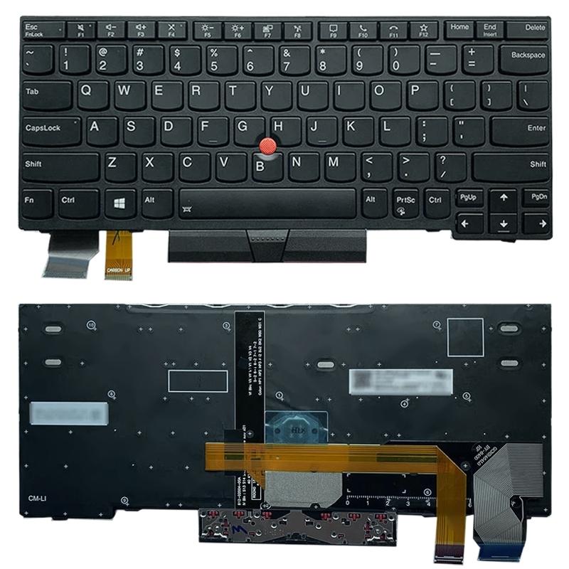 V562-1131SPS-202508271510-00 Backlit us Keyboard for Lenovo Thinkpad X13 / L13 Gen1 / Gen2 - Image 1