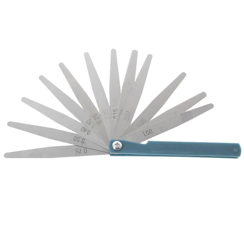 V562-2011-PTE-S-202508271810-00 17-blade Metric Feeler Gauge for Precise Gap Measurement 0.02-1mm - Image 1