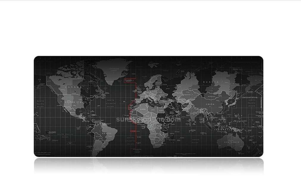 V562-22260BK-202508272352-00 Large Anti Slip World Map Mouse Pad 70 X 30Cm - Image 1