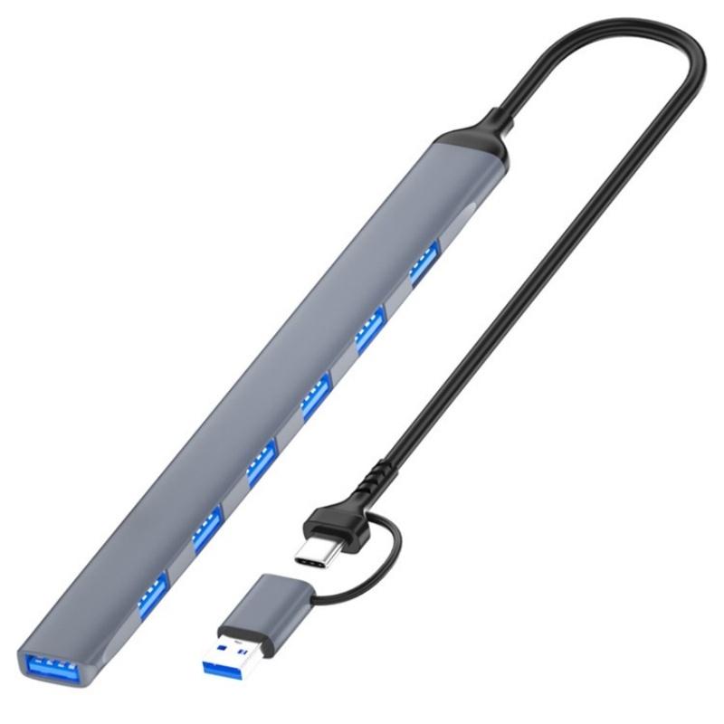 V562-2466200AYS-202508280636-00 7-In-1 Usb Hub Usb 3.0 + 6X Usb 2.0 + Type-C - Image 1