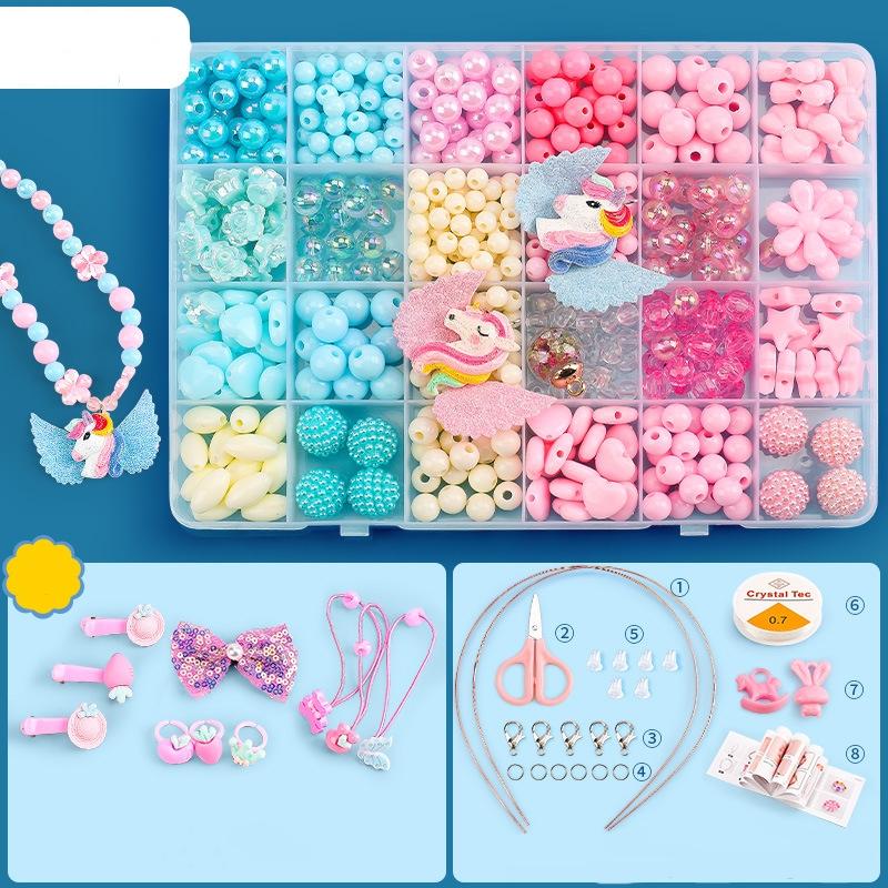V562-3024852060DBT-202508280108-00 Diy Beaded Jewelry Set For Kids 24 Grids - Image 1