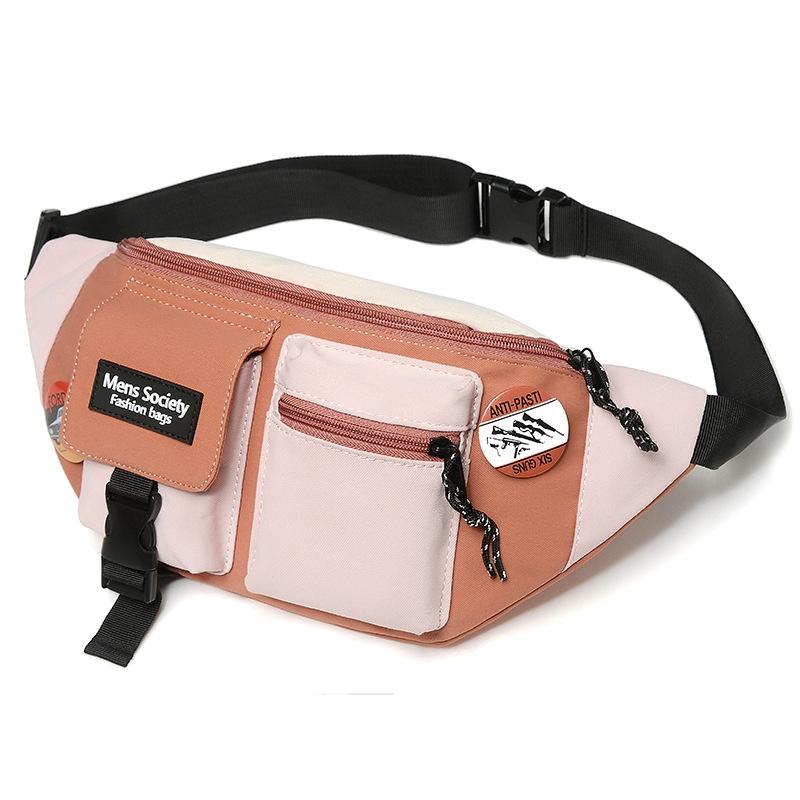 V562-3031763060DBT-202508282208-00 Lightweight Black Canvas Crossbody Backpack For Active Lifestyles - Orange - Image 1