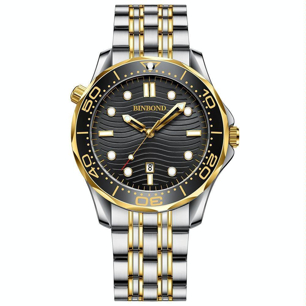 V562-4028043060DBT-202508271220-00 Waterproof Men Sports Watch - Inter-gold Luminous - Image 1
