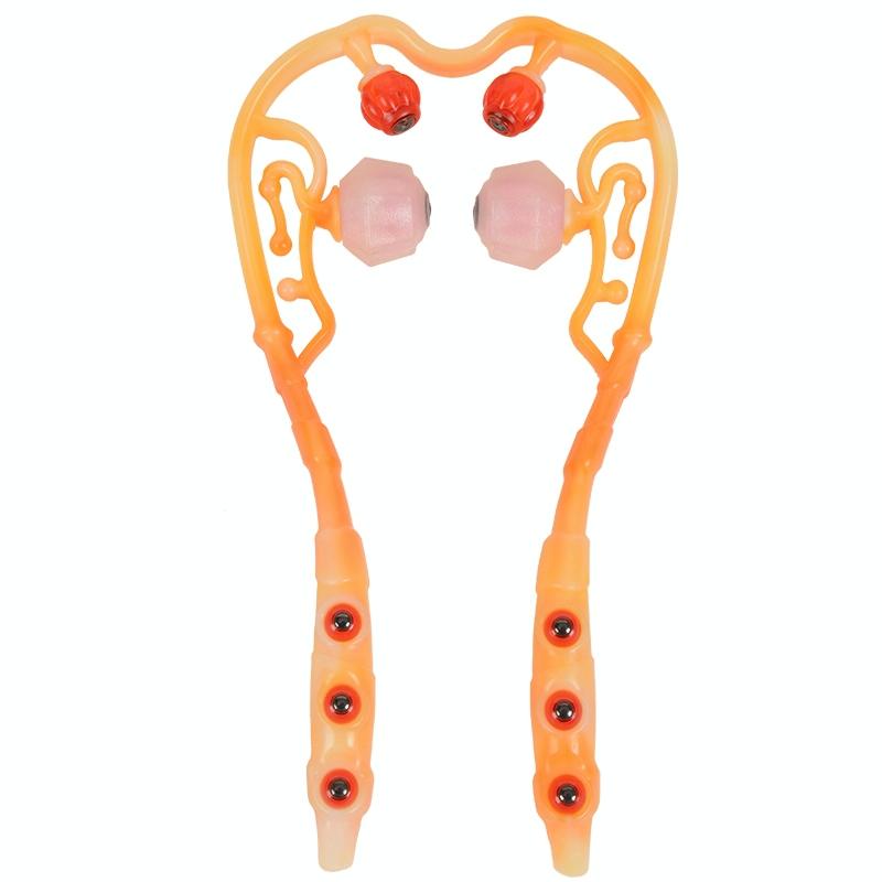 V562-4099002750DBT-202508280703-00 Multi-Function Cervical Massager Strengthen Magnetic Therapy Orange - Image 1