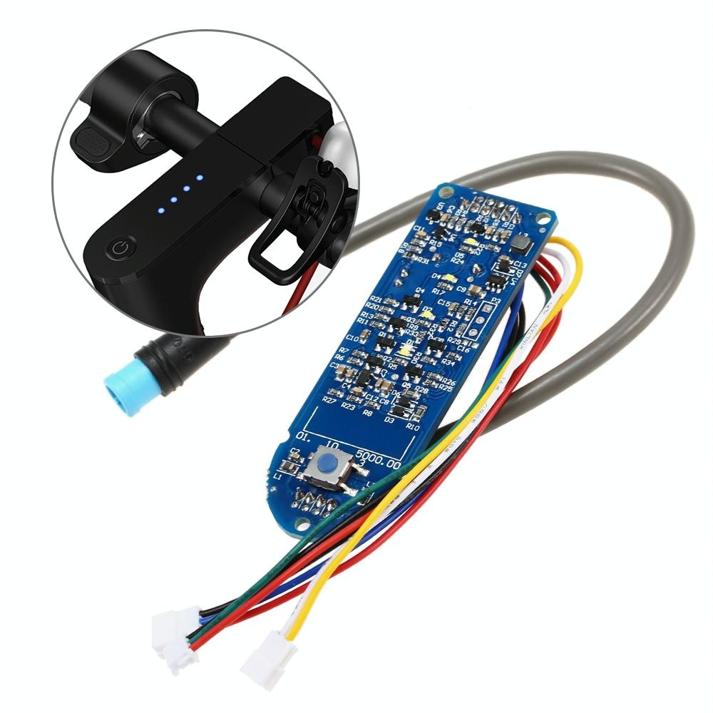 V562-42584430DBT-202508271325-00 Xiaomi M365 Electric Scooter Dashboard Controller with Battery Indicator and Switch Panel - Image 1