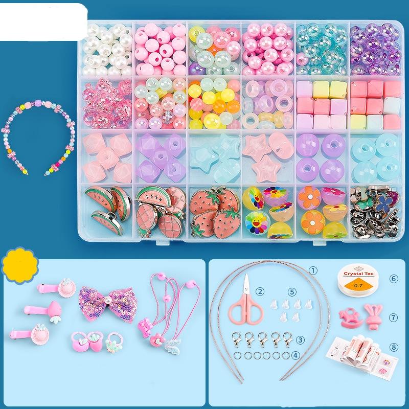 V562-5024852060DBT-202508280107-00 24 Grids Diy Beaded Jewelry Set For Kids - Image 1