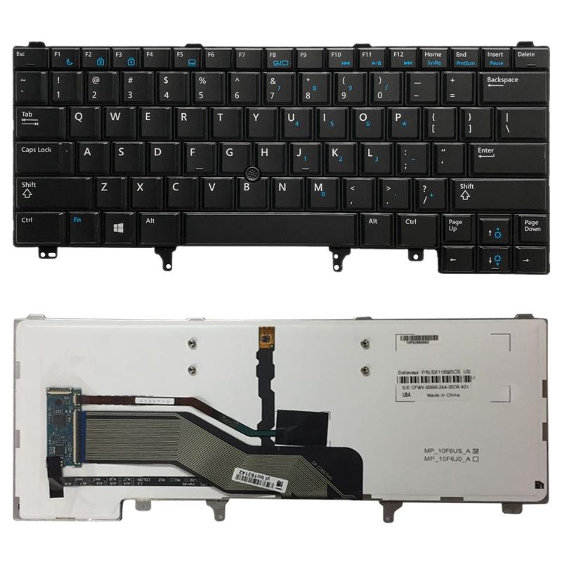 V562-5545PS-202508271535-00 Backlit Keyboard for Dell Latitude E6420 / E6320 / E6430 / E5420 / E5430 / E6430s - Image 1