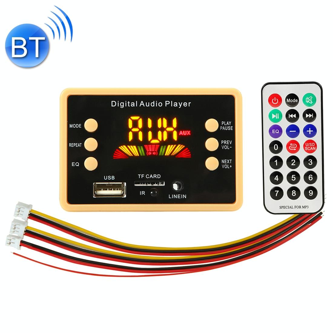 V562-5622PRC-202508271530-00 12V Car Mp3 Player Board W / Bluetooth & Remote - Fm Radio Tf / Usb - Image 1