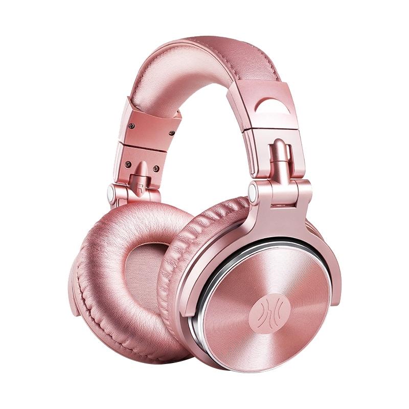 V562-606599100ADE-202508280010-00 Rose Gold Head-Mounted Wired Headphone With Noise Reduction & Microphone - Image 1