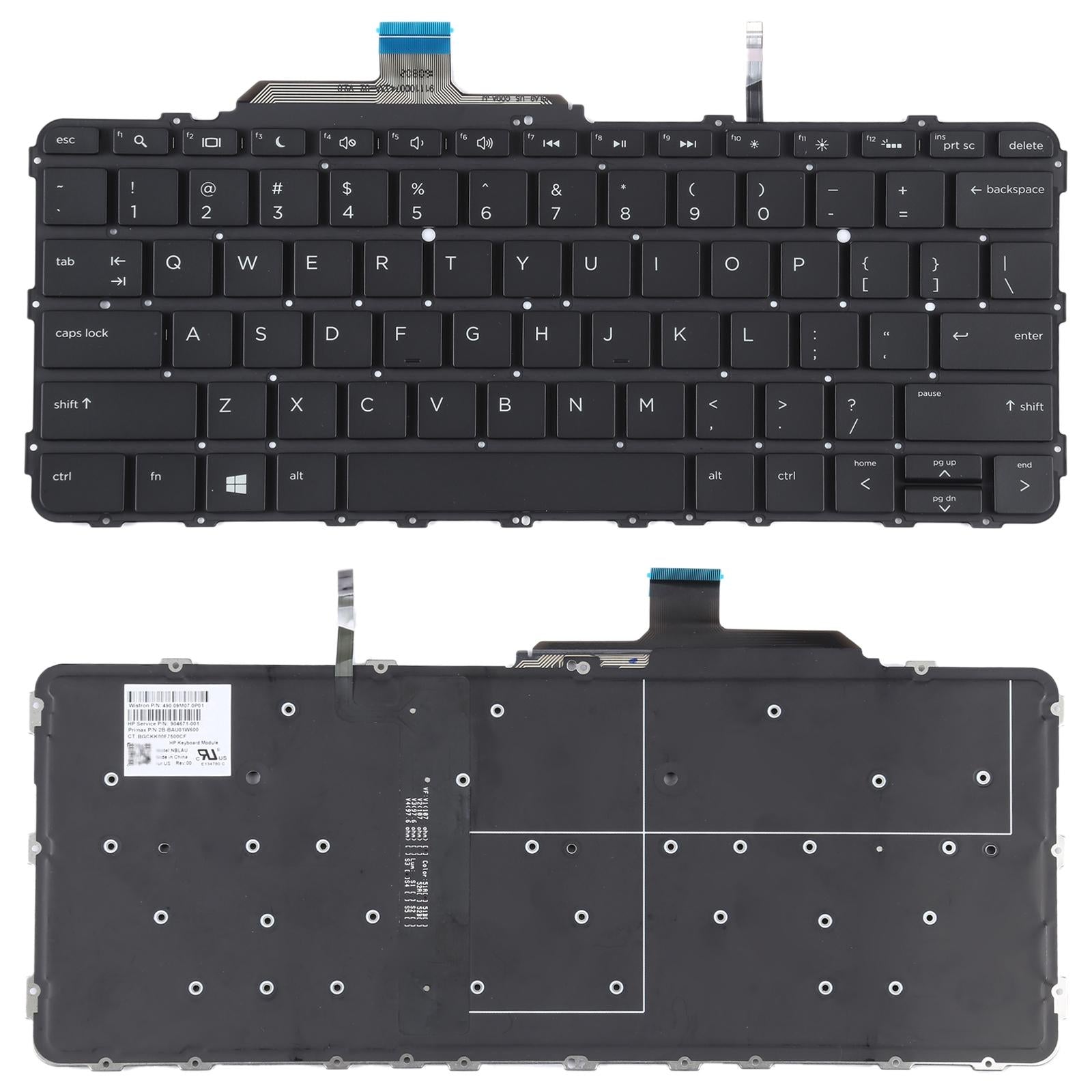 V562-702239300ADE-202508271710-00 Backlit Keyboard for Hp Elitebook Folio G1 - Image 1