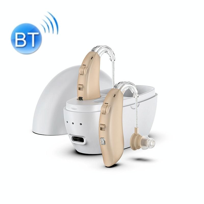 V562-8040303060DBT-202508272152-00 Rechargeable Hearing Aid Amplifier With Charging Pod Skin / White - Image 1