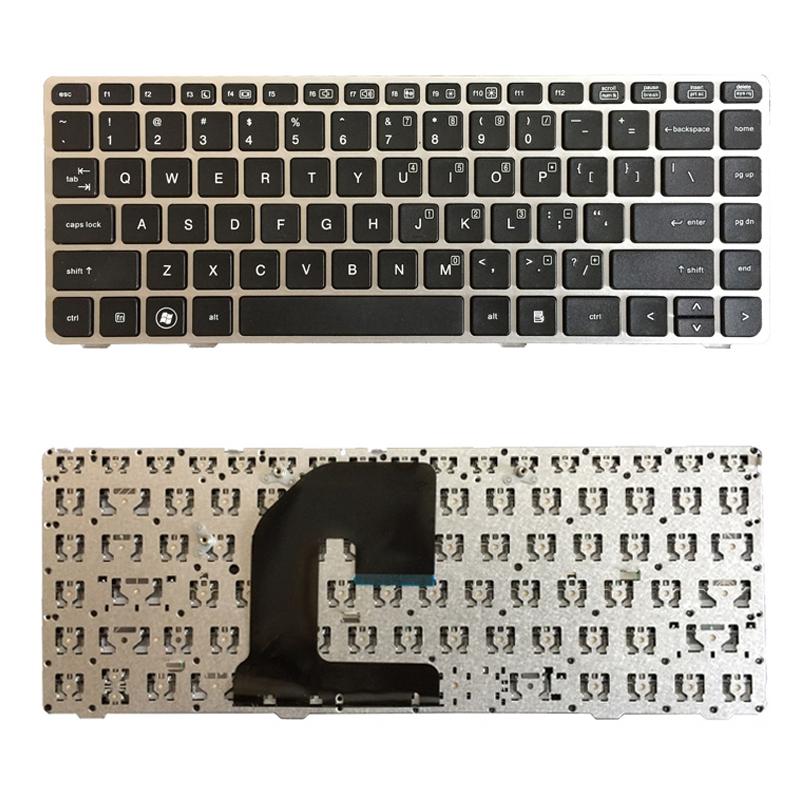 V562-9093PS-202508271727-00 Silver Frame us Keyboard for Hp Elitebook & Probook - Image 1