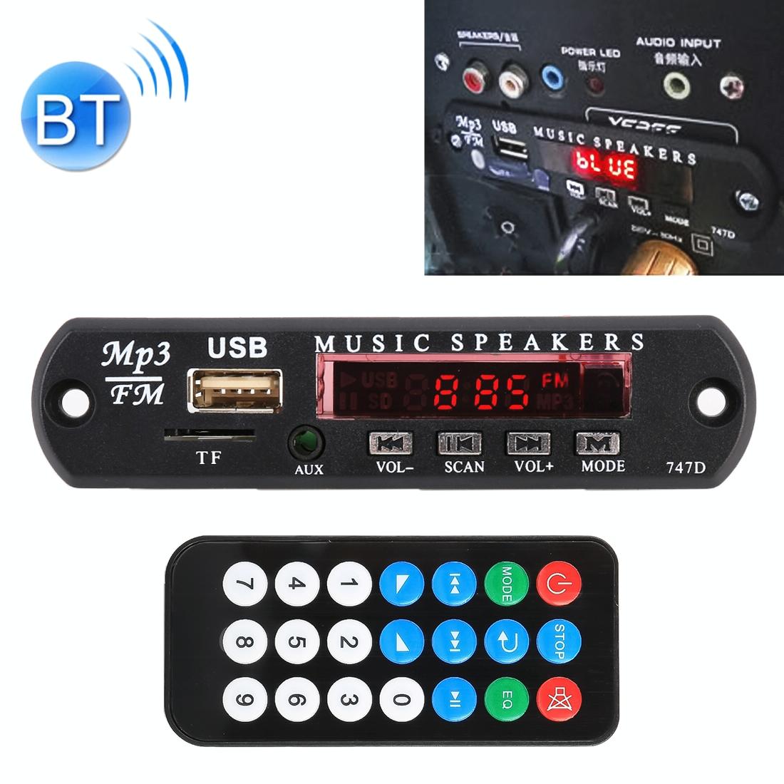 V562-9280SMC-202508271515-00 12V Car Audio Bluetooth Mp3 Decoder Board - Fm Radio Tf Usb Aux - Image 1