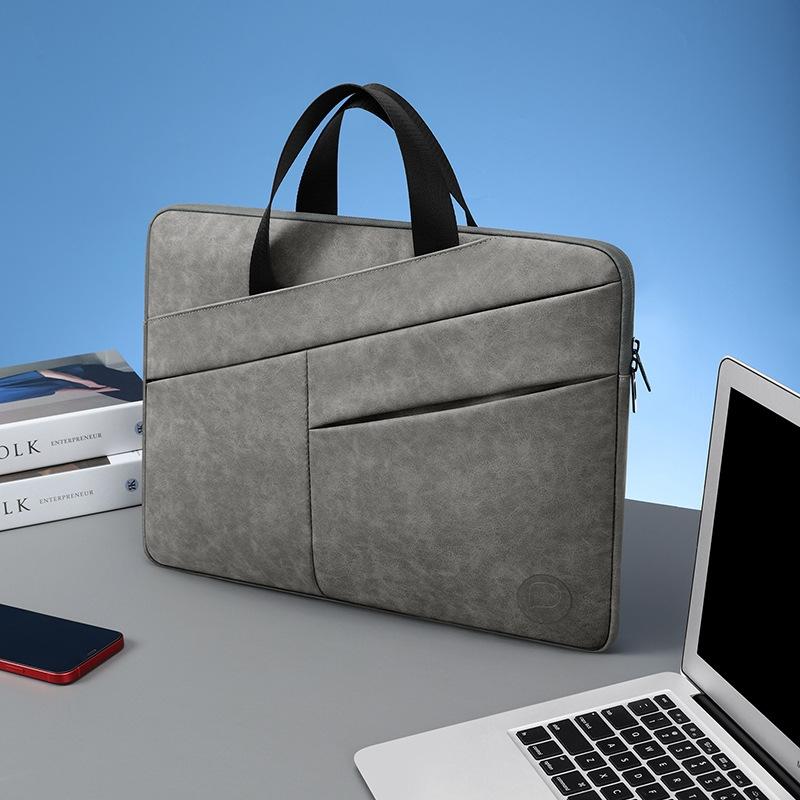 V562-A1006084060DBT-202508281755-00 14 Inch Portable Business Travel Bag for Notebooks - Light Gray - 14 Inch - Image 1