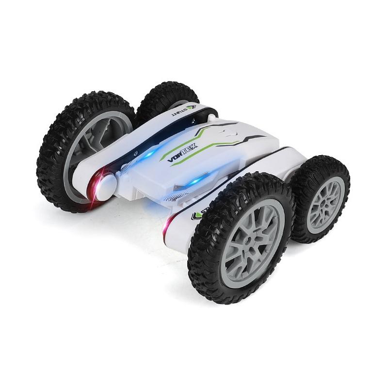 V562-A1006475650DBT-202508281231-00 2.4g Rc Stunt Car - Double Deformation Twisting & Rotating - White - Image 1