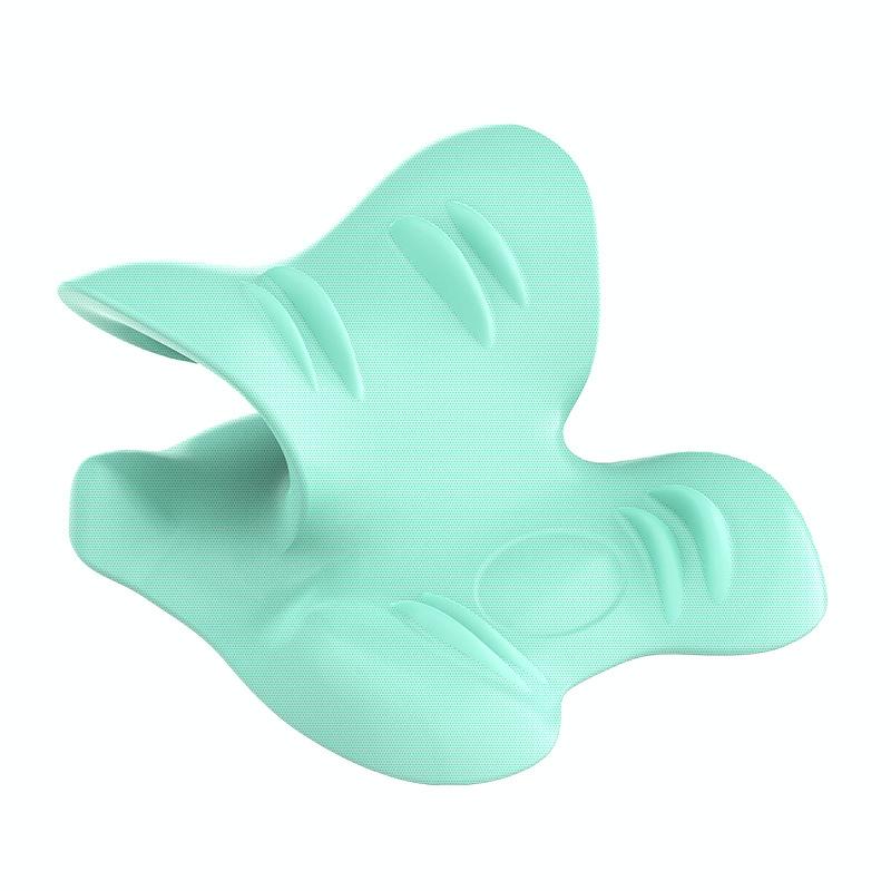V562-A1013194060DBT-202508292020-00 Cervical Massager C-Type Traction Support Pillow - Green - Image 1
