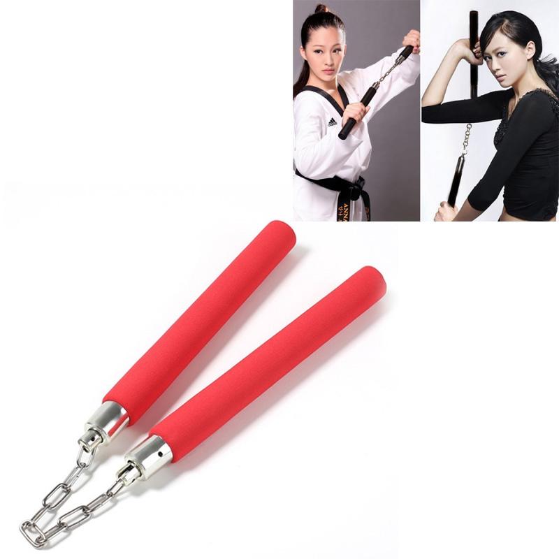 V562-A101569150DBT-202508282240-00 Beginner'S Sponge Nunchaku For Kids - Ideal For Training - Red - Image 1