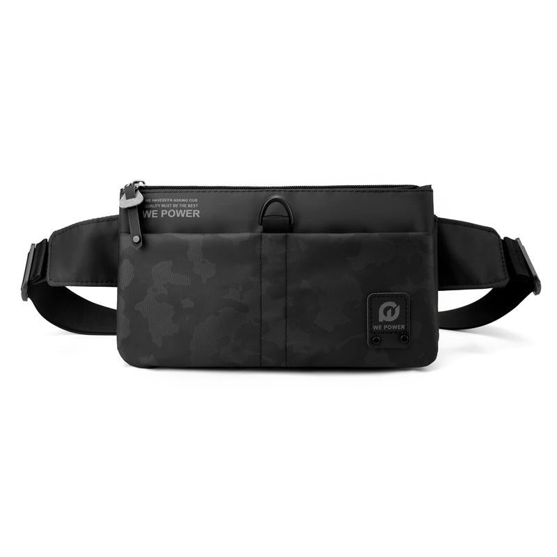 V562-A1016583060DBT-202508290010-00 Waterproof Men Crossbody Chest Bag For Outdoor Adventures - Black - Image 1
