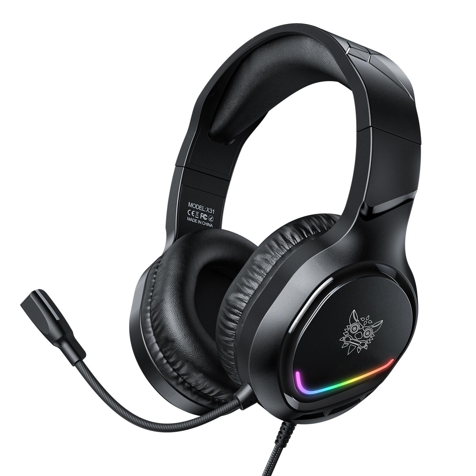 V562-A102320700ADE-202508280326-00 Rgb Gaming Headset With Mic 2.2M Cable Black - Image 1