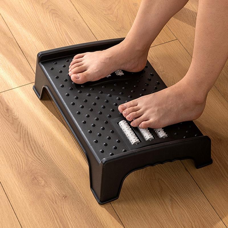 V562-A1027235060DBT-202508280216-00 Double-Row Roller Foot Pedal Footrest Black - Image 1