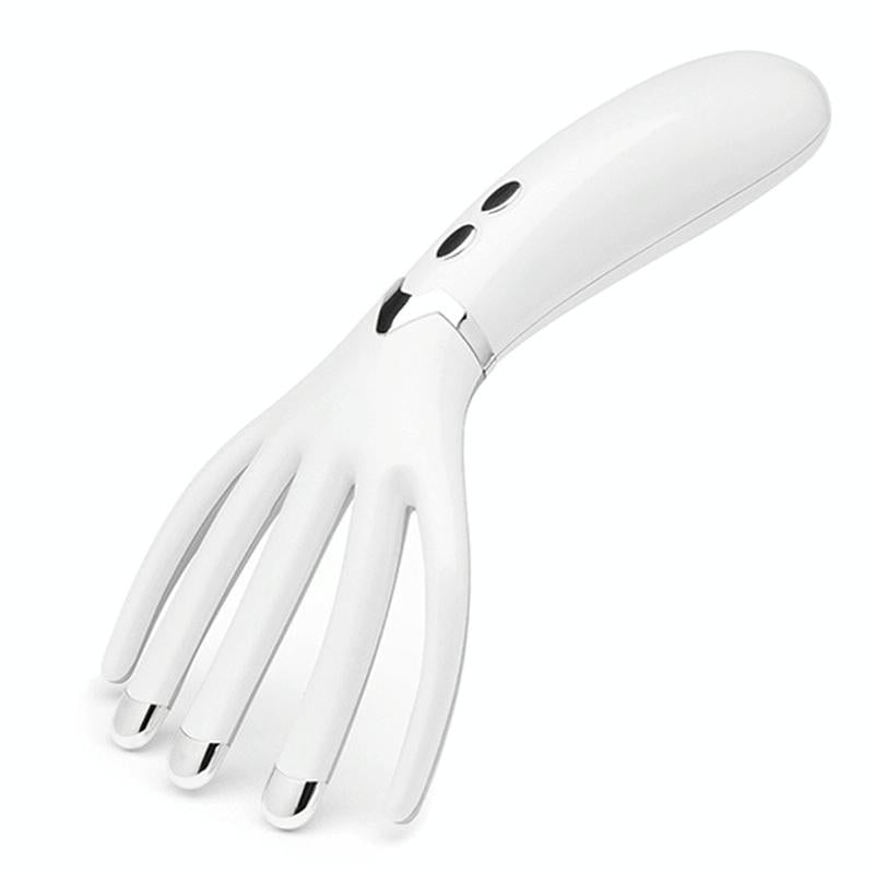 V562-A1029534060DBT-202508280330-00 Heated Vibration Head Massager Mini Electric Comb Pearl White - Image 1