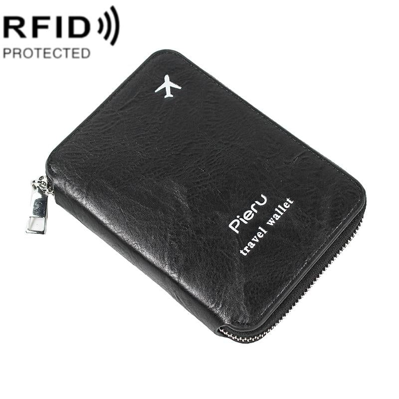 V562-A1030074060DBT-202508281415-00 Rfid-blocking Travel Document Pouch - Black - Image 1