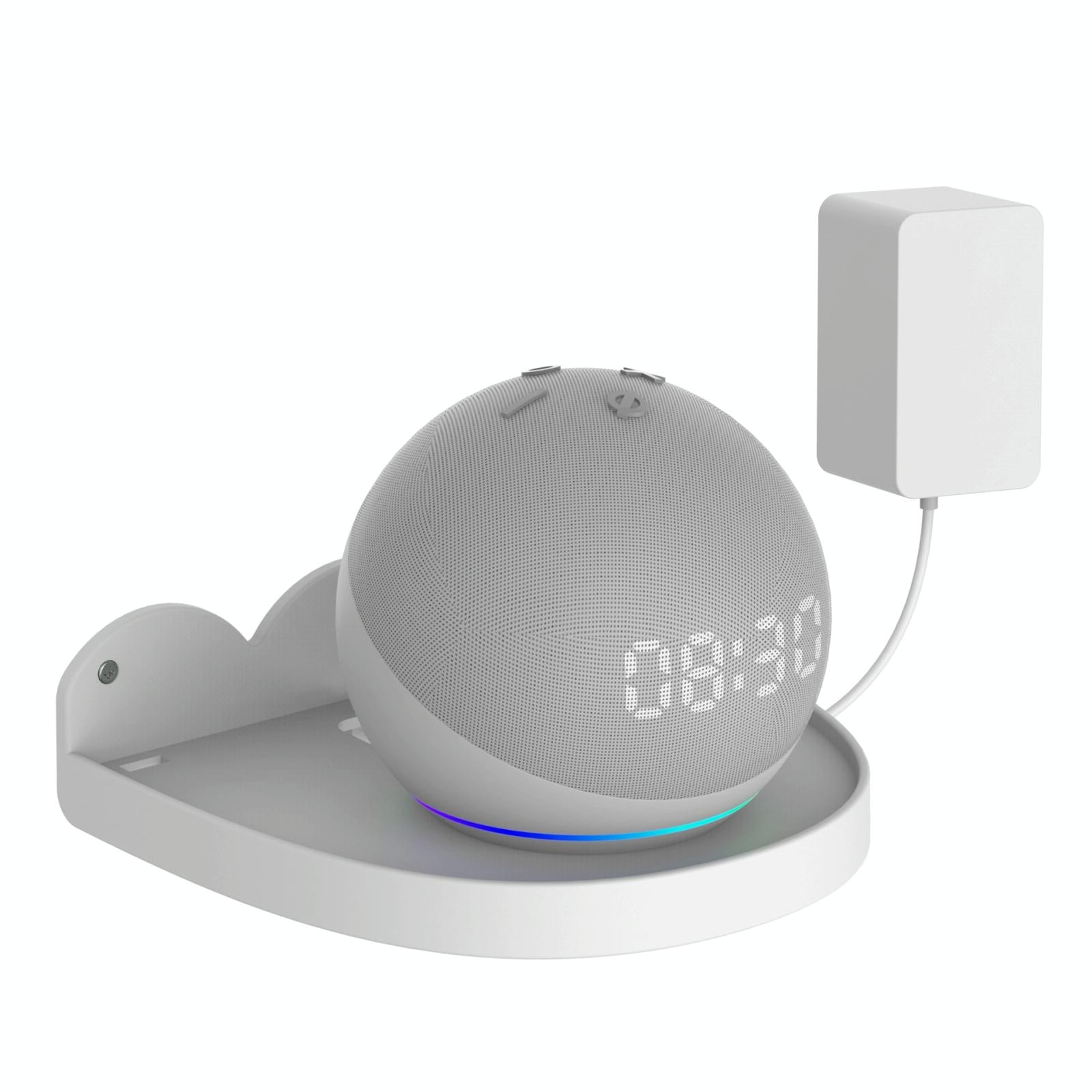 V562-A1045581060DBT-202508282130-00 Wall Mount Set for Amazon Echo Dot 4 - 2 Pieces - White - Image 1