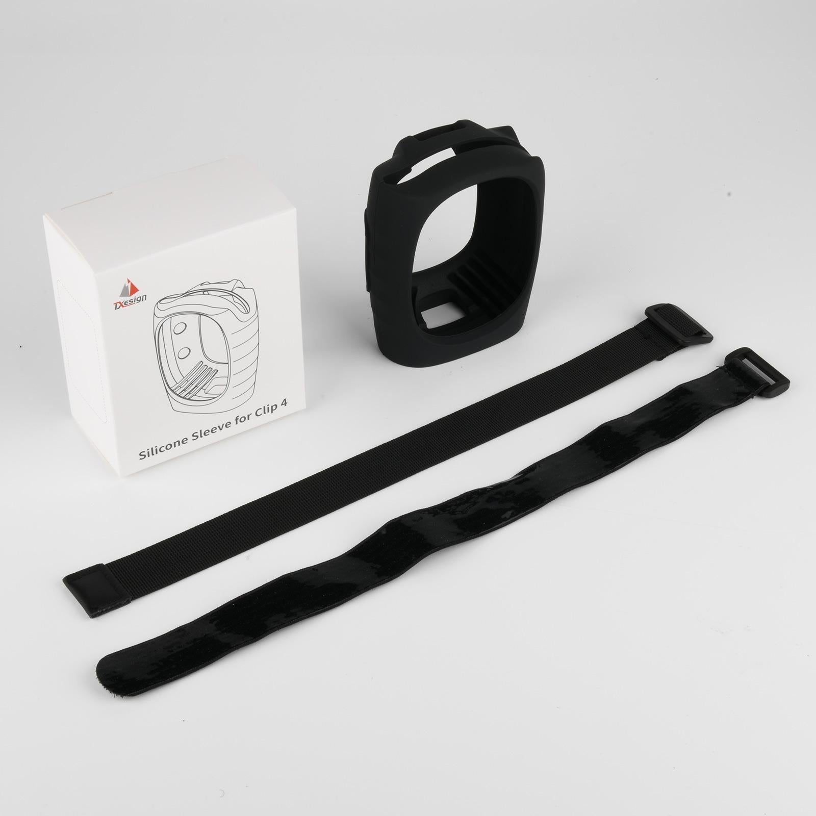 V562-A1047903060DBT-202508281221-00 Silicone Case with Straps for Jbl Clip 4 Bluetooth Speaker - Black - Image 1