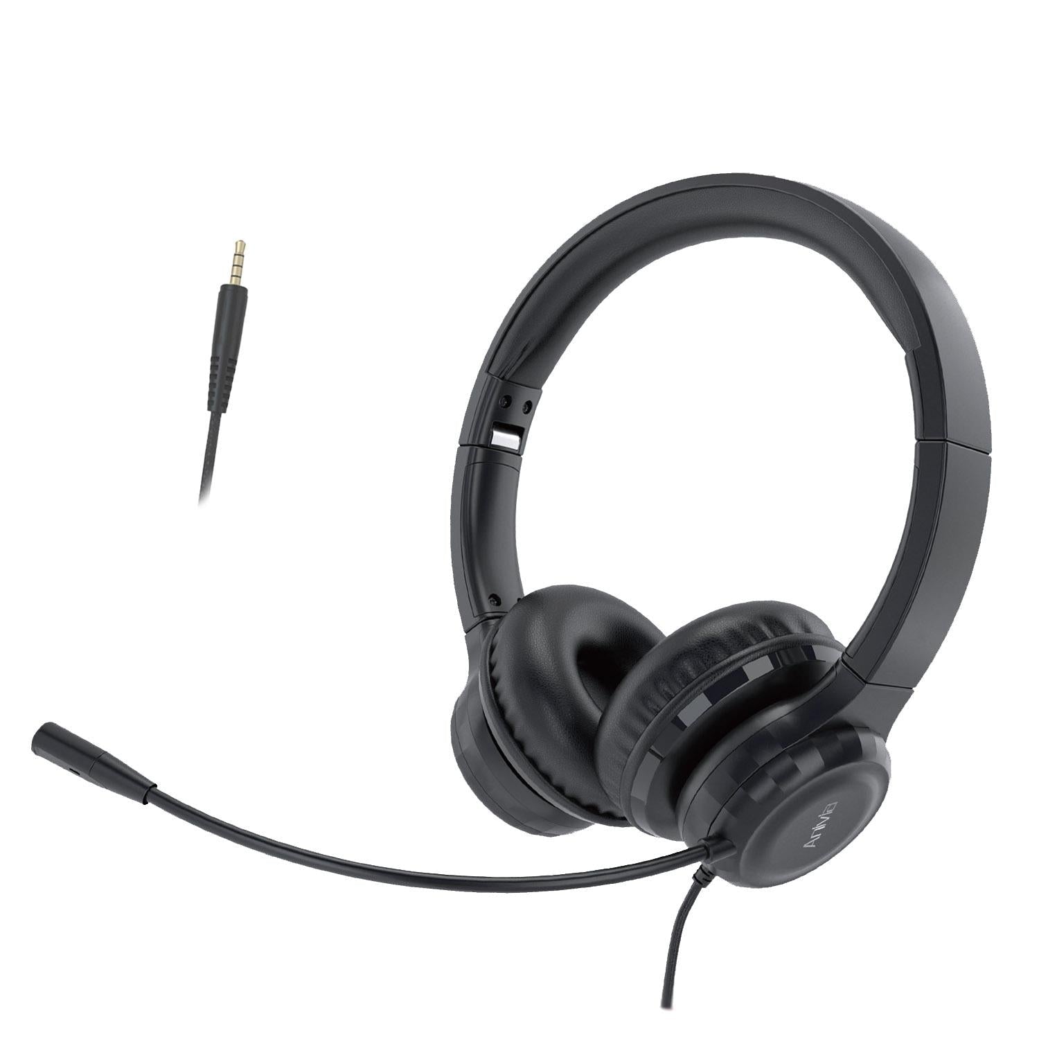 V562-A104960300ADE-202508280340-00 3.5Mm Wired Headset With Mic Black - Image 1