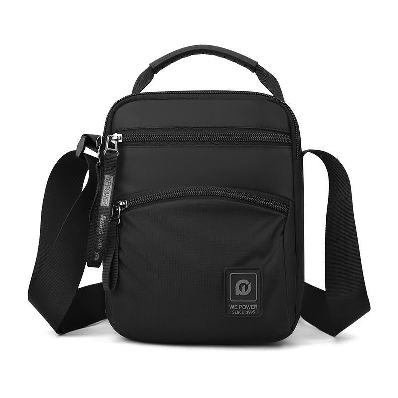 V562-A1054375060DBT-202508290431-00 Waterproof Men Outdoor Messenger Bag Sports & Leisure Shoulder Bag - Black - Image 1