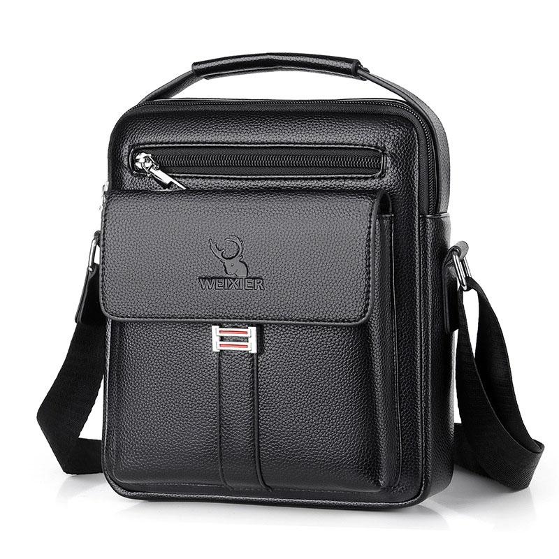 V562-A1063752060DBT-202508291155-00 Large Capacity Men Retro Messenger Bag - Black - Image 1