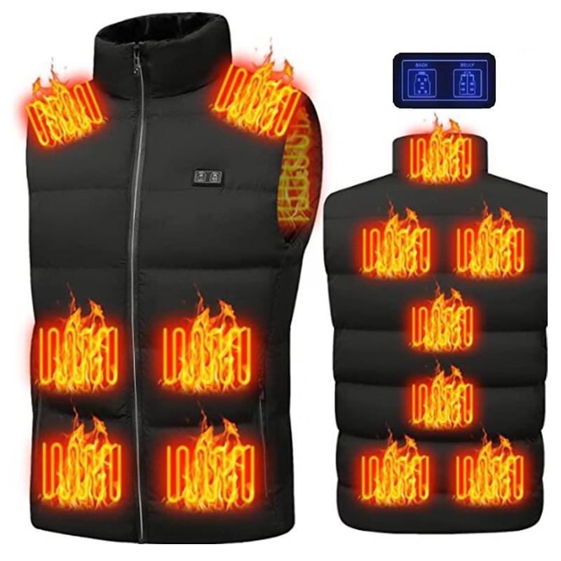 V562-A1067235060DBT-202508291245-00 Winter Smart Dual-Control 13-Zone Charging Heating Vest - Black - S - Image 1