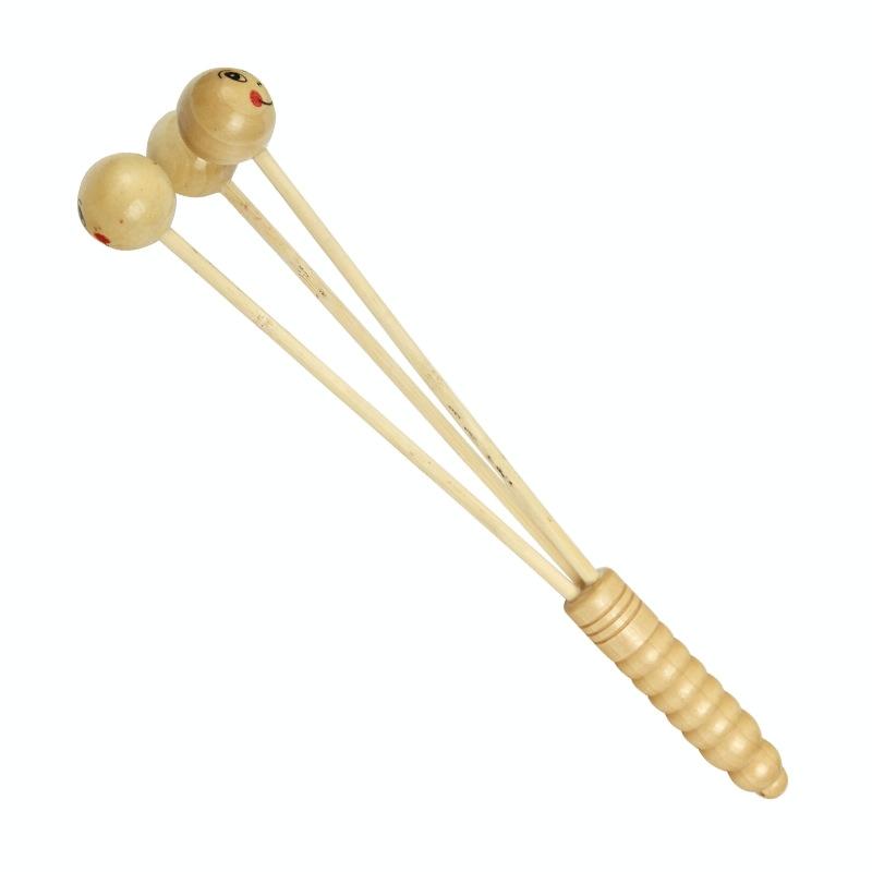 V562-A1068075950DBT-202508280726-00 Wooden Smiling Face Knock Back Hammer Multifunctional Health Massage - Image 1