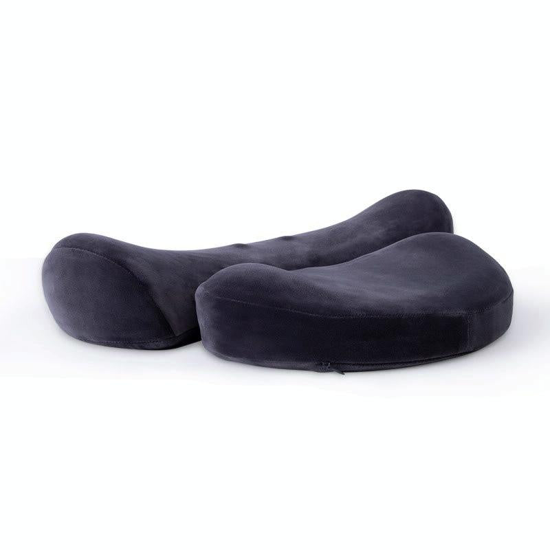 V562-A1073803060DBT-202508280040-00 Deep Gray 3D Memory Foam Massage Pillow With Heating - Image 1