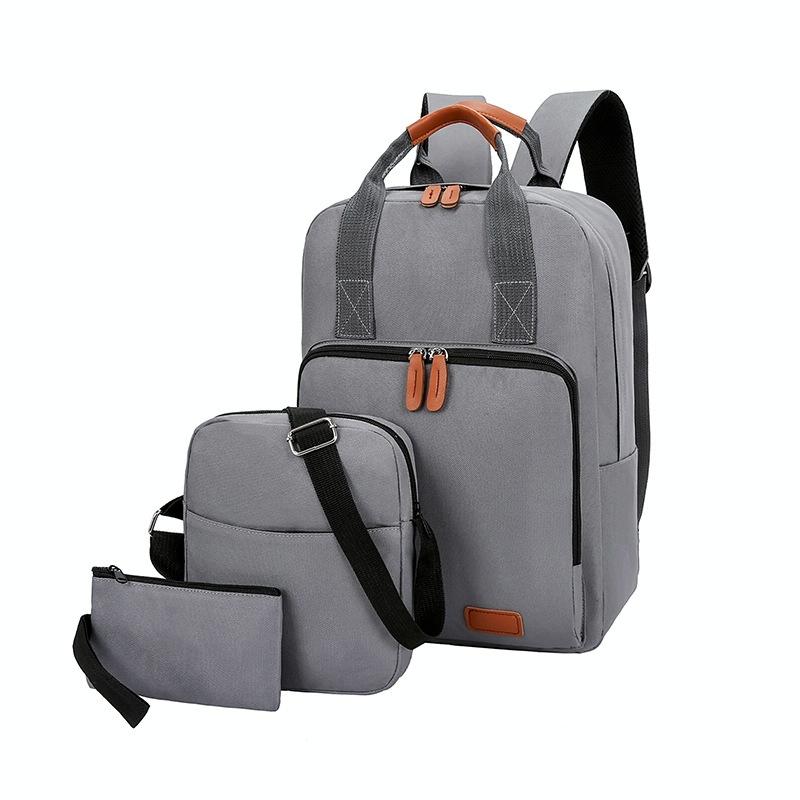 V562-A1079712750DBT-202508281746-00 3-in-1 Student Usb Backpack - Multi-functional - Light Grey - Image 1