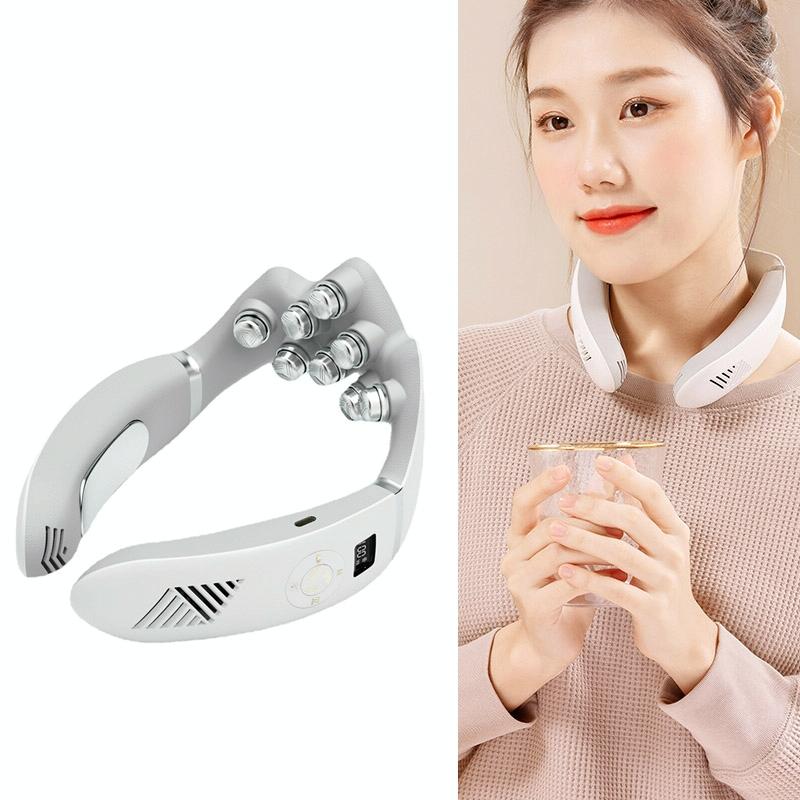 V562-A1090803060DBT-202508280552-00 Intelligent Pulse Peck Massager Household Electric White - Image 1