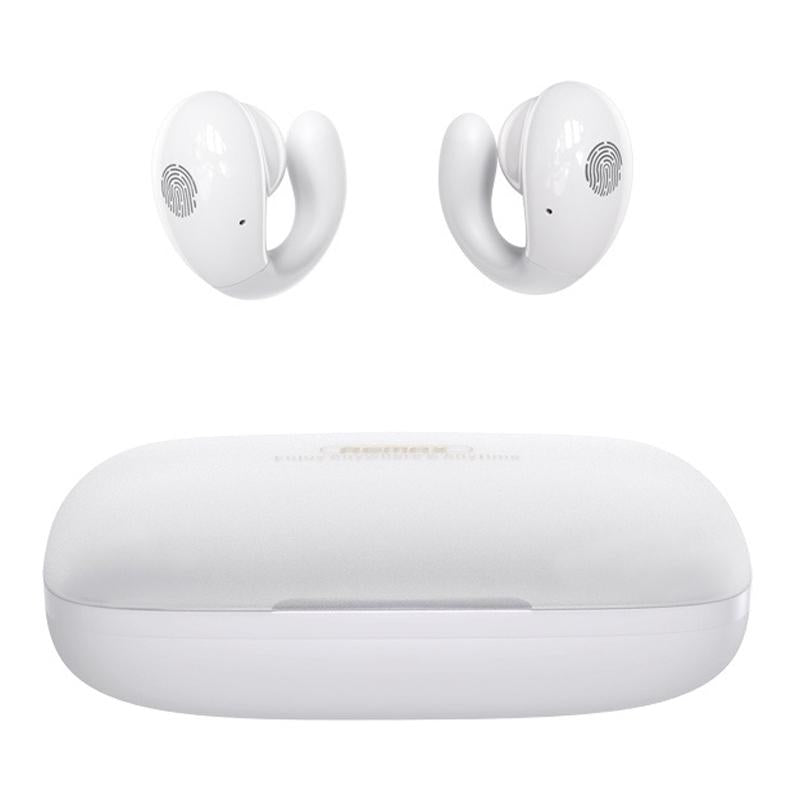 V562-A109203100ADE-202508271445-00 Wireless Stereo Bluetooth Earphones - Clip Style White - Image 1