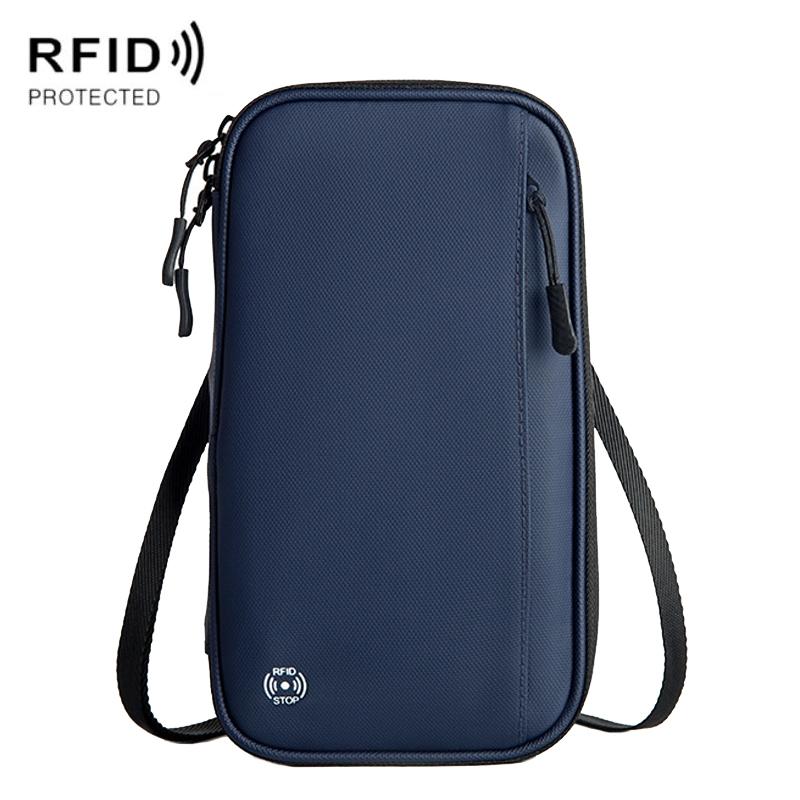 V562-A1095534060DBT-202508281210-00 Rfid-protected Waterproof Neck Passport Holder - Blue - Image 1