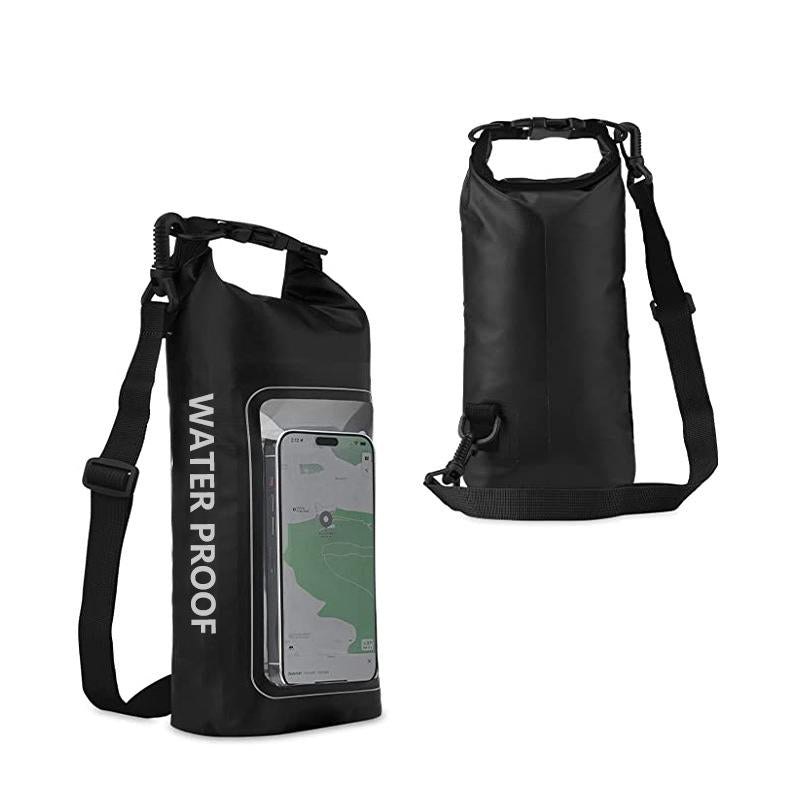 V562-A2010784060DBT-202508282220-00 2 In 1 Waterproof Crossbody Phone Bag For Outdoor Cycling Swimming 2L Capacity - Black - 5L - Image 1
