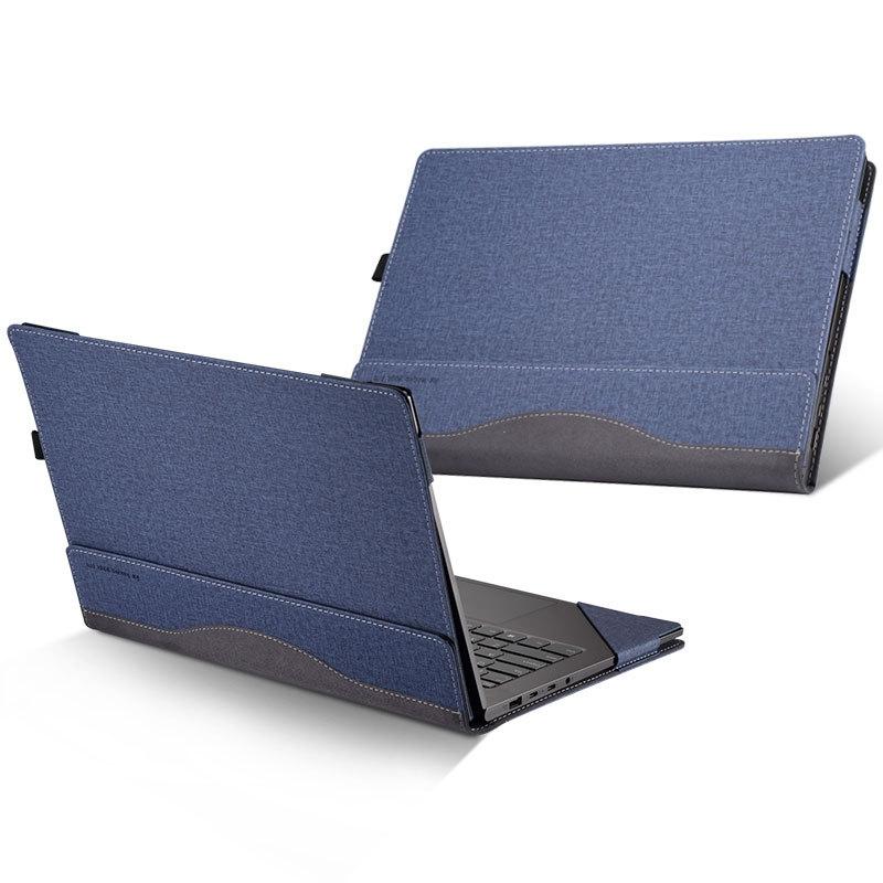 V562-A3048781060DBT-202508290720-00 14 Inch Laptop Protective Case In Pu Leather For Ideapad C340 - Blue - Image 1