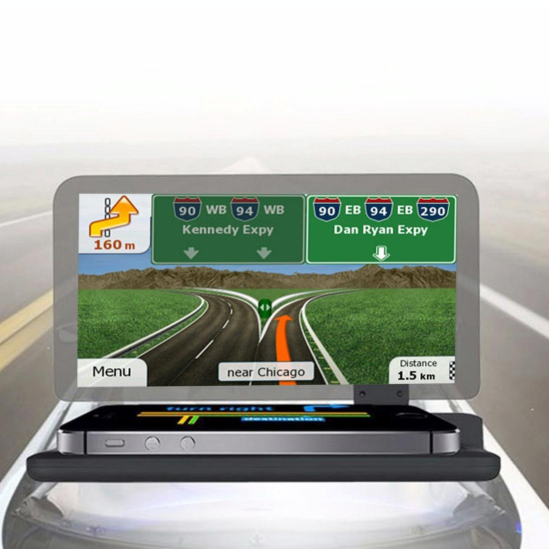 V562-B0010SMC-202508272245-00 Car Gps Hud Holder For Smartphones Black - Image 1