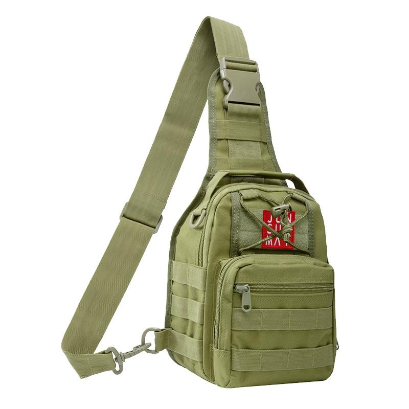 V562-B100168100AYS-202508282246-00 Waterproof Crossbody Chest Pack For Outdoor Sports Lightweight & Durable - Army Green - Image 1