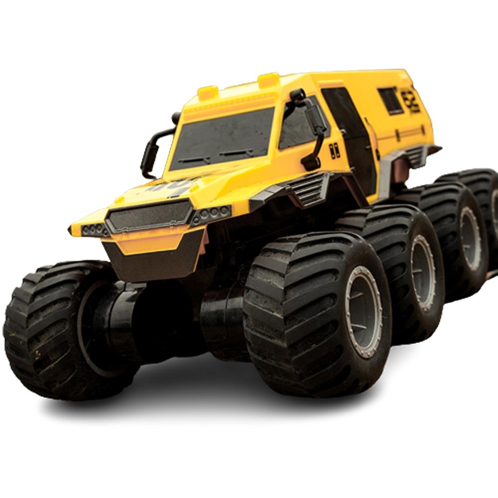 V562-B100486400ADE-202508281330-00 Amphibious Rc Vehicle with Eight Wheels - Yellow - Image 1