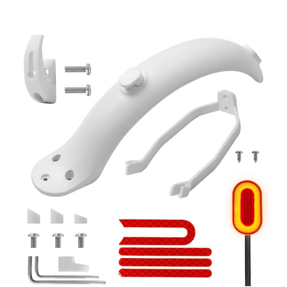 V562-B1011082060DBT-202508280610-00 Xiaomi M365 Rear Fender Shock Absorber Bracket Cover for Electric Scooter - White - Image 1