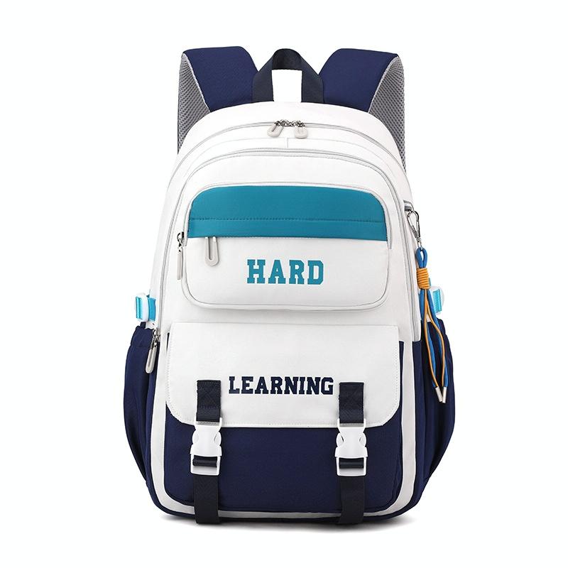 V562-B1016374060DBT-202508282025-00 Versatile 15.6 Backpack for School & Work - Casual Design - Blue And White - Image 1