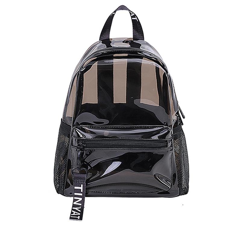 V562-B1016852060DBT-202508280453-00 Women Waterproof Pvc Backpack - Black - Image 1