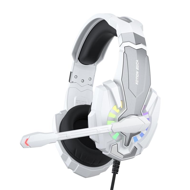 V562-B102644700ADE-202508292221-00 2.1M Gaming Headset With Mic Kotion Each G9000 Plus - Black White - Image 1