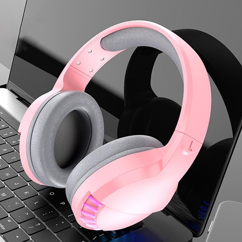 V562-B1034007240DBT-202508292246-00 Rgb Dual-Mode Bluetooth Gaming Headset - Pink - Image 1